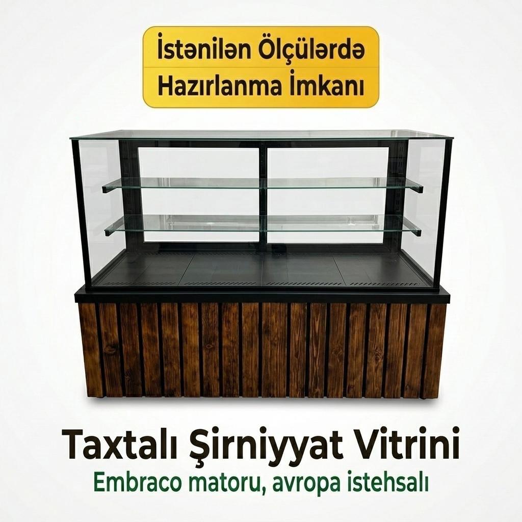 Taxtalı şirniyyat vitrini