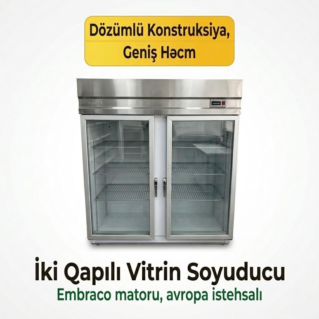 İkiqapılı vitrin soyuducu