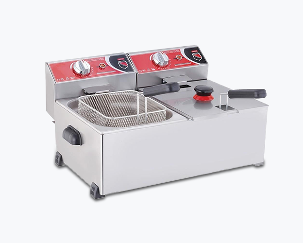 Silverinox fritöz — 5 + 5 L