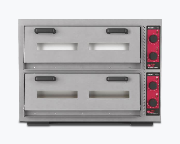 İnoxClass elektrikli pizza peçi — 6 + 6 × 30 sm